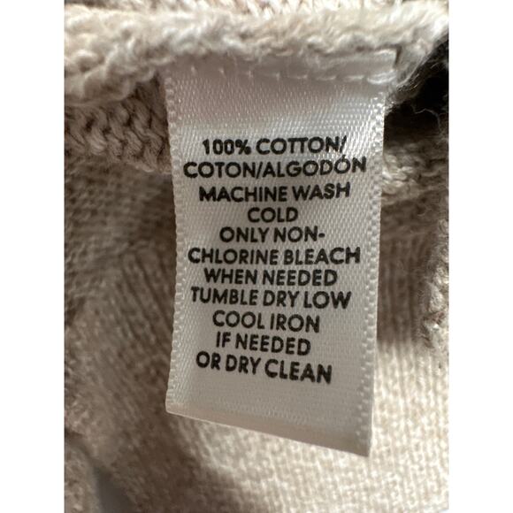 Loft Boatneck Oatmeal Knit Sweater Neutral Neck Detail NWOT Small Work Casual - Picture 10 of 10